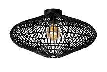 Светильник потолочный Magali 03135/56/30 Lucide чёрный 1 лампа, основание чёрное в стиле скандинавский 