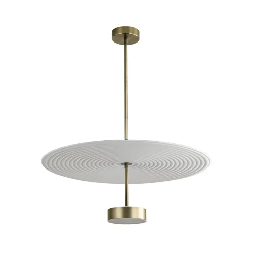 Светильник подвесной LED Felt 7035/20CL Odeon Light белый на 1 лампу, основание бронзовое в стиле минимализм 