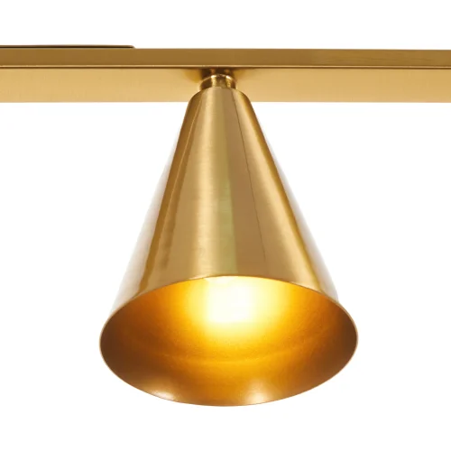 Светильник подвесной Milla MR1000-5P MyFar золотой 5 ламп, основание золотое в стиле лофт современный  фото 5