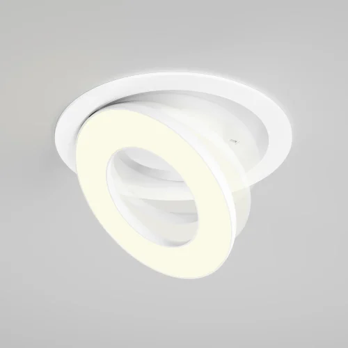 Светильник точечный LED Vector 3000K 12Вт 100° DL102-12W3K-W Maytoni белый на 1 лампу, основание белое в стиле современный хай-тек круглый фото 7