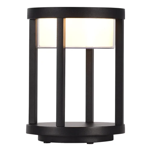 Парковый светильник LED Pokko SL9536.405.32 ST-Luce уличный IP65 чёрный на 1 лампу, плафон белый в стиле современный LED фото 2