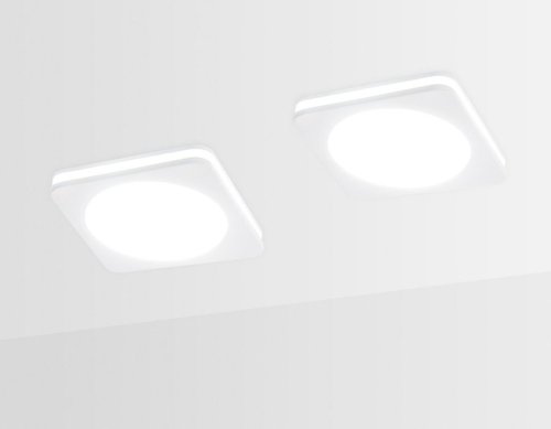 Светильник точечный LED TN141 Ambrella light белый 1 лампа, основание белое в стиле современный  фото 3