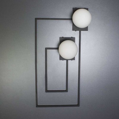 Настенный светильник SIAN S 167363-26 ImperiumLoft белый на 1 лампа, основание чёрное в стиле современный  фото 4