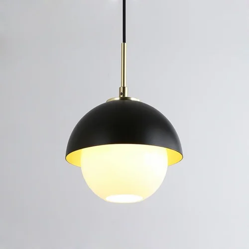 Светильник подвесной OLVE 140908-26 ImperiumLoft белый на 1 лампу, основание латунь в стиле скандинавский фото 2 Светильник подвесной OLVE 140908-26 ImperiumLoft белый на 1 лампу, основание латунь в стиле скандинавский фото 2