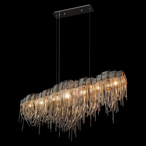 Люстра подвесная Volver 10404/1150L SN LOFT IT никель на 7 ламп, основание никель в стиле арт-деко цепочки фото 6