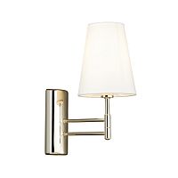Бра Doris 4436/1W Lumion белый 1 лампа, основание золотое в стиле классический 