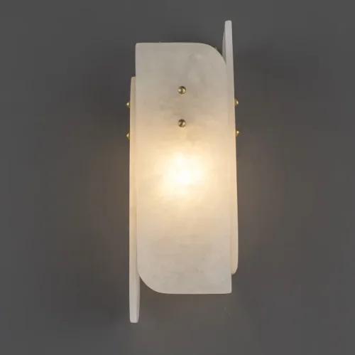 Настенный светильник SLIPA B 208949-23 ImperiumLoft белый на 1 лампа, основание золотое в стиле современный  фото 8