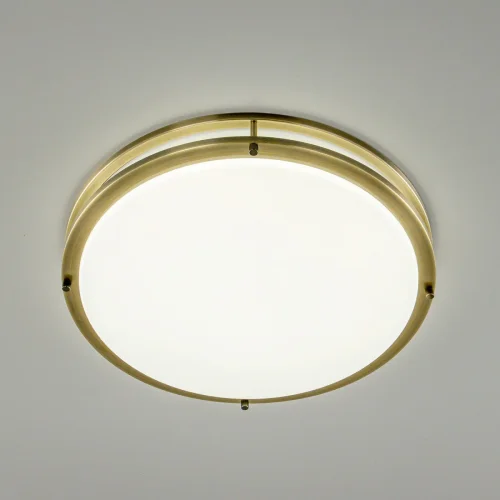 Светильник потолочный LED Бостон CL709503N Citilux белый 1 лампа, основание матовое бронза в стиле модерн 