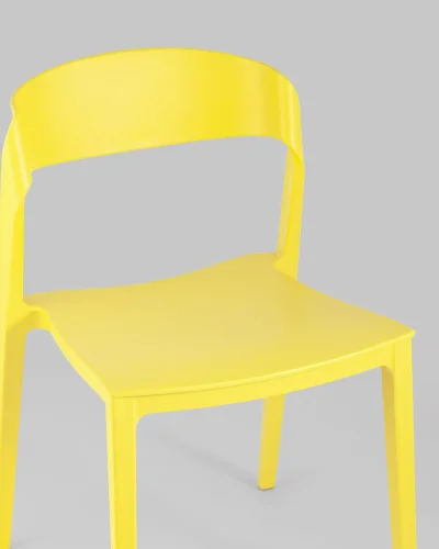 Стул Moris пластик желтый УТ000005555 Stool Group, жёлтый/пластик, ножки/пластик/жёлтый, размеры - ***** фото 8