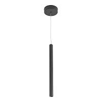 Светильник подвесной LED ST613.413.06 ST-Luce чёрный 1 лампа, основание чёрное в стиле хай-тек трубочки