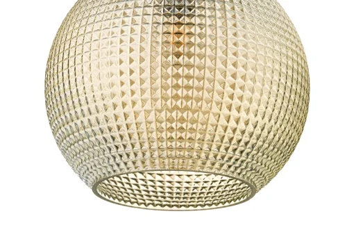Светильник подвесной Davagna E 1.P5 C Arti Lampadari бежевый янтарный 1 лампа, основание золотое в стиле современный  фото 4