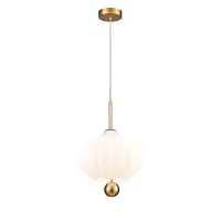 Светильник подвесной Bianco VL5714P31 Vele Luce белый на 1 лампу, основание золотое в стиле современный выдувное