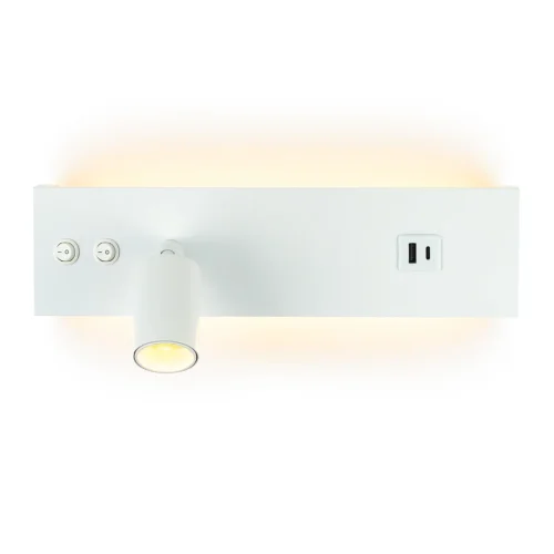 Бра с выключателем LED USB Декарт CL704460 Citilux белый на 1 лампу, основание белое в стиле современный хай-тек для чтения usb фото 9