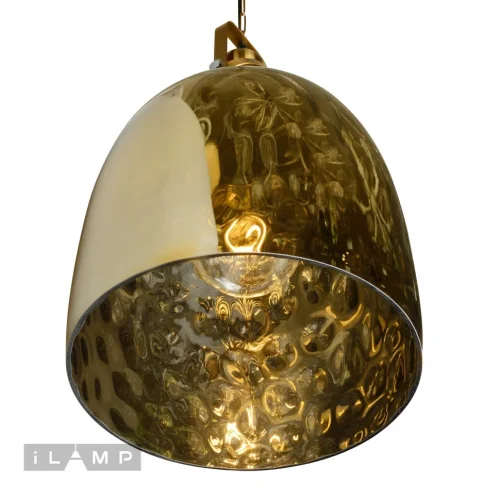 Светильник подвесной Metrica A1507/C3 GD iLamp золотой 1 лампа, основание золотое в стиле современный  фото 3