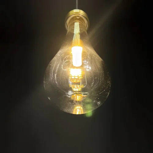 Светильник подвесной MELANY 189562-23 ImperiumLoft прозрачный 1 лампа, основание латунь в стиле современный  фото 15