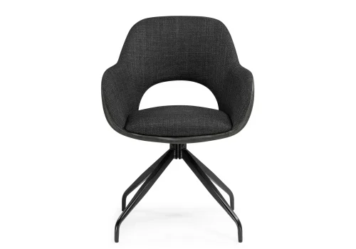 Стул на металлокаркасе Memfis graphite / black 15838 Woodville, графит/велюр, ножки/металл/чёрный, размеры - ****570*600 фото 2