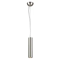 Светильник подвесной Pendenti 1966-1P Favourite никель 1 лампа, основание никель в стиле современный трубочки