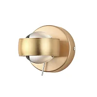 Бра LED Ottico 3874/20WL Odeon Light матовый золото на 2 лампы, основание матовое золото в стиле хай-тек 