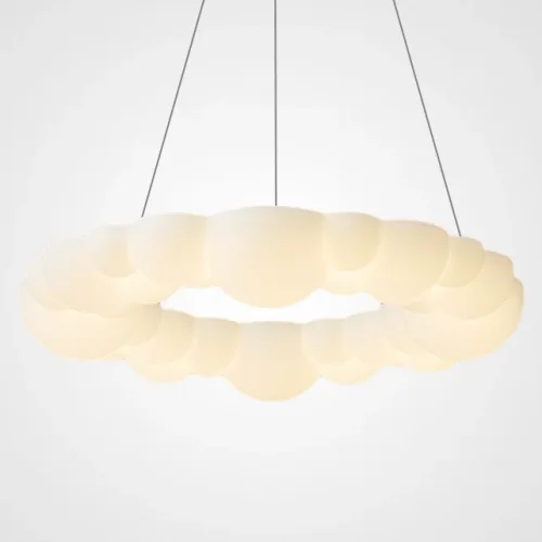 Люстра подвесная ODDLY D87 220263-23 ImperiumLoft белая на 1 лампу, основание белое в стиле современный скандинавский минимализм Люстра подвесная ODDLY D87 220263-23 ImperiumLoft белая на 1 лампу, основание белое в стиле современный скандинавский минимализм