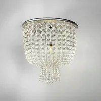 Светильник потолочный Jacqueline 73723-22 ImperiumLoft прозрачный 1 лампа, основание серебряное в стиле модерн 