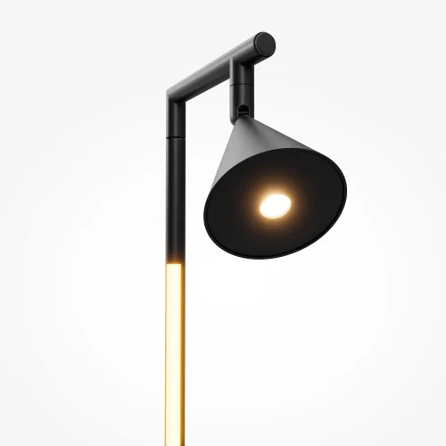 Торшер LED MOD489FL-L20B3K Stripe Maytoni чёрный на 1 лампу, основание чёрное в стиле современный хай-тек фото 11