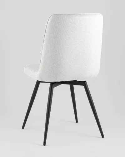 Стул Flatt, вращающийся, серый, сиденье УТ000040503 Stool Group, серый/рогожка, ножки/металл/чёрный, размеры - *855**** фото 5