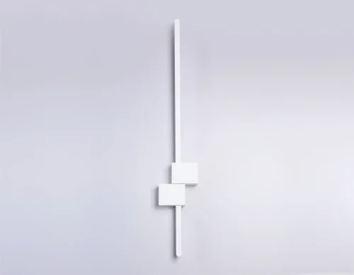 Бра LED FL5212 Ambrella light белый на 1 лампу, основание белое в стиле современный хай-тек трубочки отраженный свет фото 6