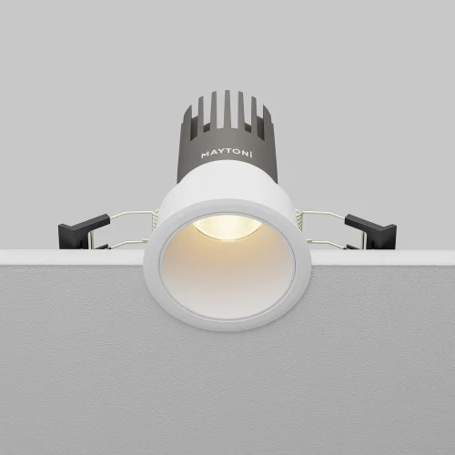 Светильник точечный LED Dip DL116-10W-3K-W Maytoni белый на 1 лампу, основание белое в стиле современный хай-тек круглый фото 4