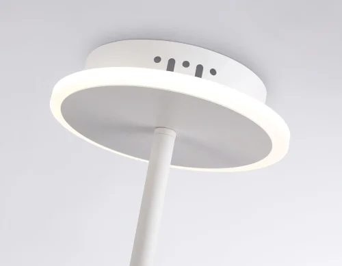Светильник потолочный LED с пультом FL66221 Ambrella light белый 1 лампа, основание белое в стиле современный хай-тек с пультом фото 8