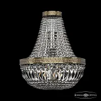 Бра 19041B/H1/35IV Pa Bohemia Ivele Crystal прозрачный 4 лампы, основание бронзовое патина в стиле классический sp