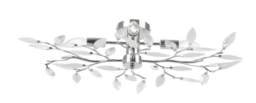 Светильник потолочный Vida 63160-4 GLOBO белый 4 лампы, основание хром в стиле флористика 