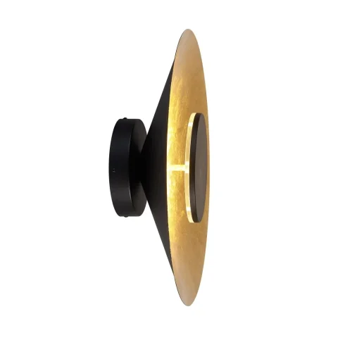 Бра LED Orion 8130 Mantra золотой на 1 лампа, основание чёрное в стиле современный лофт хай-тек 
