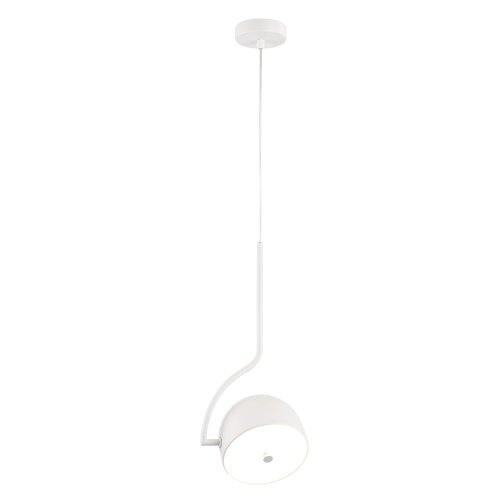 Светильник подвесной LED CORRECTO SP9W LED WHITE Crystal Lux белый 1 лампа, основание белое в стиле современный  фото 4