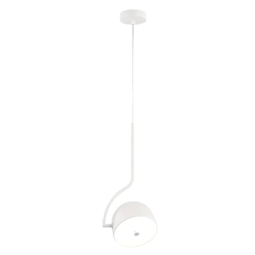 Светильник подвесной LED CORRECTO SP9W LED WHITE Crystal Lux белый 1 лампа, основание белое в стиле современный  фото 4