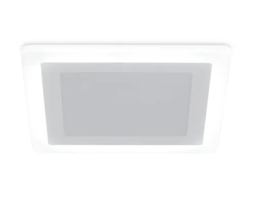 Светильник точечный LED Downlight DCR390 Ambrella light белый на 1 лампу, основание белое в стиле хай-тек современный квадратный фото 4