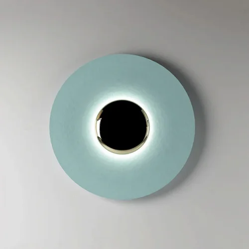 Настенный светильник ALESTA D30 Blue 209028-23 ImperiumLoft голубой на 1 лампа, основание хром в стиле современный  фото 14