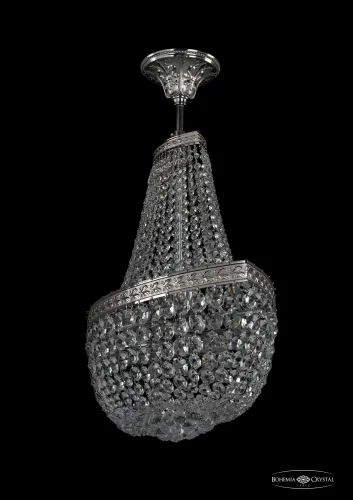 Люстра потолочная хрустальная 19283/H1/55IV Ni Bohemia Ivele Crystal прозрачная на 6 ламп, основание никель в стиле классический sp фото 2