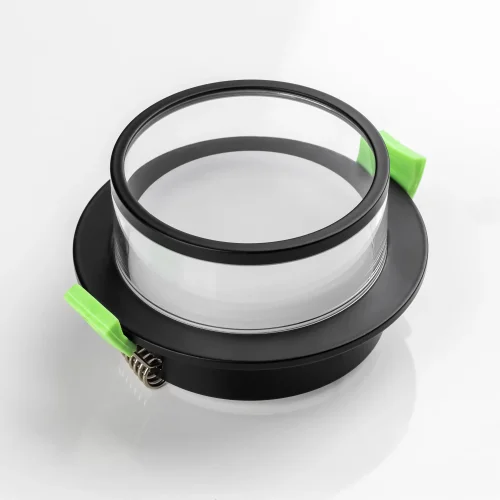 Светильник точечный Maturo 072007 Lightstar прозрачный на 1 лампу, основание чёрное в стиле современный круглый фото 4 Светильник точечный Maturo 072007 Lightstar прозрачный на 1 лампу, основание чёрное в стиле современный круглый фото 4