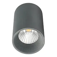 Светильник накладной LED 20003SMU/01LED SGY Escada серый 1 лампа, основание серое в стиле современный круглый