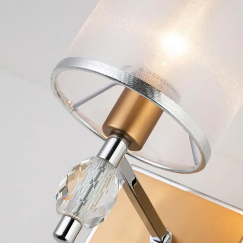 Бра Stine 2705-1W Favourite прозрачный на 1 лампа, основание серебряное в стиле современный  фото 4
