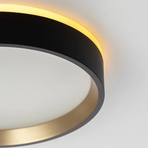 Светильник потолочный LED Etalon CL750181 Citilux белый на 1 лампу, основание чёрное в стиле хай-тек современный круглый фото 8