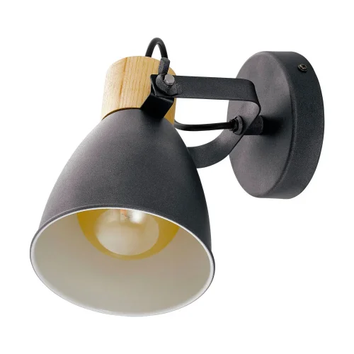 Бра Coswarth 99074 Eglo чёрный на 1 лампа, основание чёрное в стиле кантри современный 