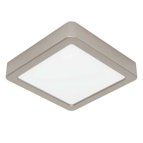 Светильник накладной LED Fueva 5 900593 Eglo белый на 1 лампу, основание матовое никель в стиле современный круглый