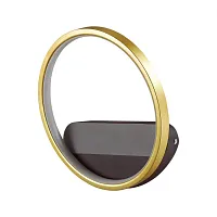 Бра LED Sid 5251/10WL Lumion матовый золото 1 лампа, основание чёрное в стиле современный кольца