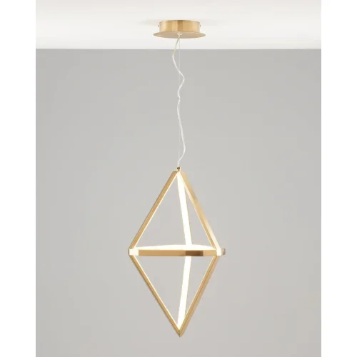 Светильник подвесной LED Grape V10350-PL Moderli золотой 1 лампа, основание золотое в стиле хай-тек 