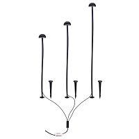 Ландшафтный светильник LED Motus A1081PA-3BK Arte Lamp уличный IP65 чёрный на 3 лампы, плафон чёрный в стиле минимализм современный LED