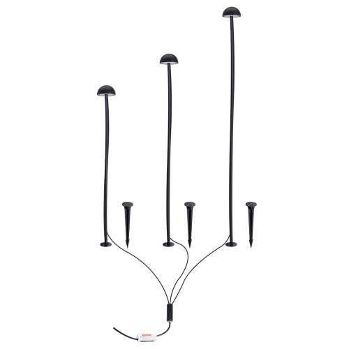 Ландшафтный светильник LED Motus A1081PA-3BK Arte Lamp уличный IP65 чёрный на 3 лампы, плафон чёрный в стиле минимализм современный LED