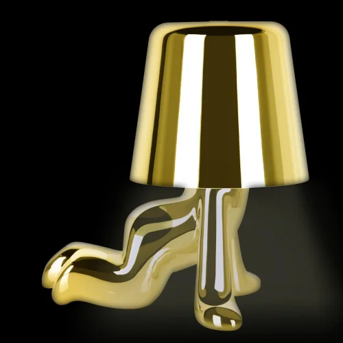 Настольная лампа LED Brothers 10233-A Gold LOFT IT золотая 1 лампа, основание золотое металл в стиле современный животные фото 6