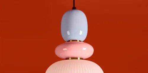 Светильник подвесной Alzare FR5595PL-01B2 Freya разноцветный белый на 1 лампу, основание чёрное в стиле современный мемфис фото 3 Светильник подвесной Alzare FR5595PL-01B2 Freya разноцветный белый на 1 лампу, основание чёрное в стиле современный мемфис фото 3