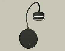 Бра с выключателем XB9596201 Ambrella light чёрный 1 лампа, основание чёрное в стиле современный хай-тек гибкая ножка для чтения